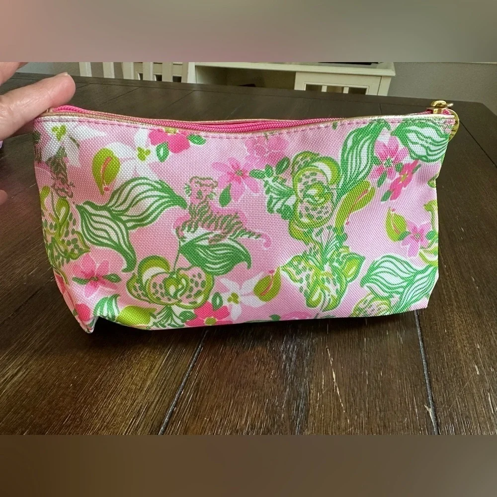 Lilly Pulitzer Clinique cosmetics bag
